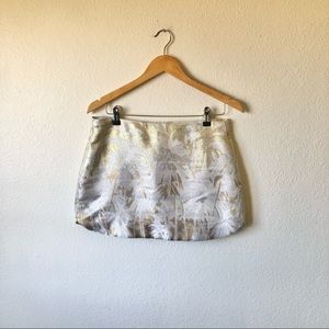 Koch metallic palm Sunnie mini skirt